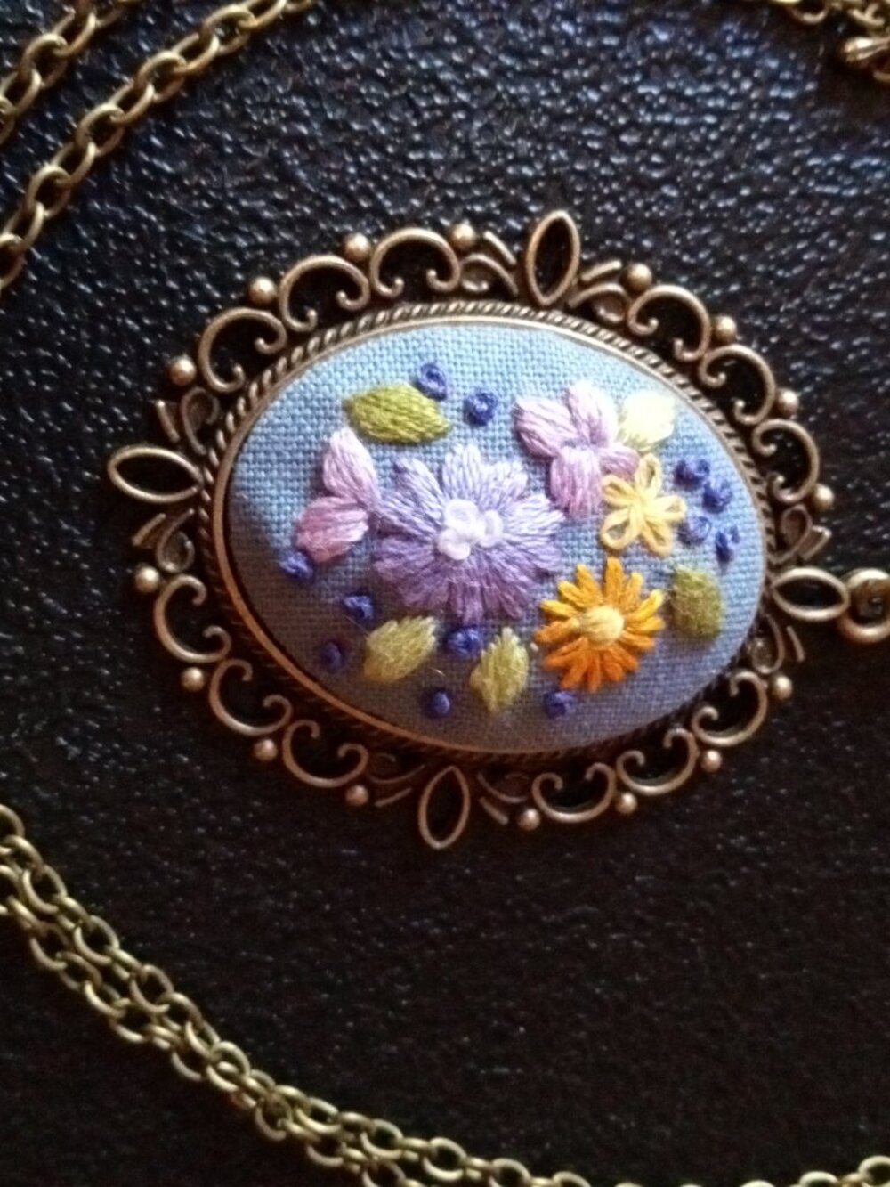 Embroidered Necklace - Picture 2 of 2